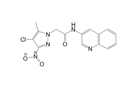 2-(4-chloro-5-methyl-3-nitro-1H-pyrazol-1-yl)-N-(3-quinolinyl)acetamide