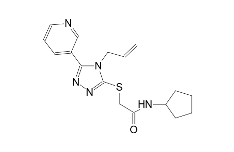 2-(4-Allyl-5-pyridin-3-yl-4H-[1,2,4]triazol-3-ylsulfanyl)-N-cyclopentyl-acetamide
