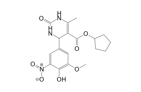 4-(4-hydroxy-3-methoxy-5-nitro-phenyl)-2-keto-6-methyl-3,4-dihydro-1H-pyrimidine-5-carboxylic acid cyclopentyl ester