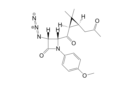 (3R,4R,1'R,3'S)-1-(p-Anisyl)-3-azido-4-{[2',2'-dimethyl-3'-(2'-oxopropyl-1'-yl)cyclopropyl]carbonyl}azetidin-2-one