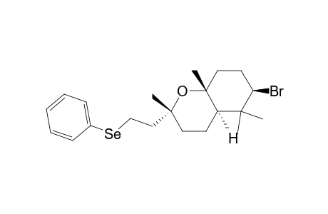(2.alpha.,4a.alpha.,6.beta.,8a.beta.)-(.+-.)-6-Bromooctahydro-2,5,5,8a-tetramethyl-2-[2-(phenylseleno)ethyl]-2H-1-benzopyran
