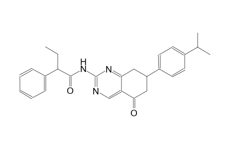 N-[7-(4-isopropylphenyl)-5-oxo-5,6,7,8-tetrahydro-2-quinazolinyl]-2-phenylbutanamide