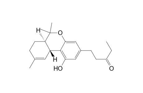 3-Pentanone, 1-(6a,7,8,10a-tetrahydro-1-hydroxy-6,6,9-trimethyl-6H-dibenzo[b,d]pyran-3-yl)-, (6aR-trans)-