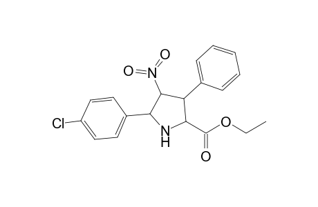 2-Ethoxycarbonyl-4-nitro-3-phenyl-5-(4-chlorophenyl)pyrrolidine