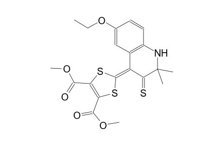 1,3-dithiole-4,5-dicarboxylic acid, 2-(6-ethoxy-2,3-dihydro-2,2-dimethyl-3-thioxo-4(1H)-quinolinylidene)-, dimethyl ester