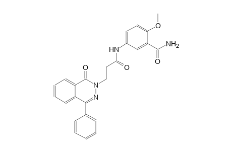 2-methoxy-5-{[3-(1-oxo-4-phenyl-2(1H)-phthalazinyl)propanoyl]amino}benzamide