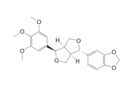 5-[(1S,3aR,4R,6aR)-4-(3,4,5-trimethoxyphenyl)-1,3,3a,4,6,6a-hexahydrofuro[4,3-c]furan-1-yl]-1,3-benzodioxole