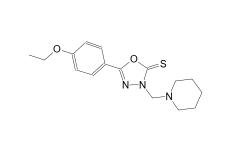5-(4-ethoxyphenyl)-3-(1-piperidinylmethyl)-1,3,4-oxadiazole-2(3H)-thione