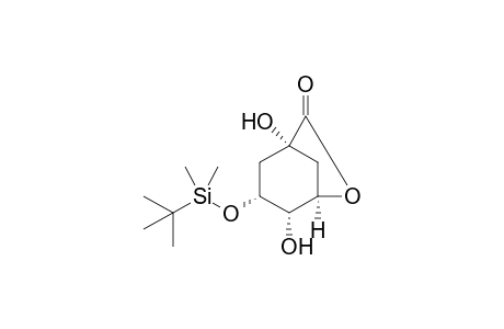 (1R,3R,4S,5R)-1,4-Dihydroxy-3-[(tert-butyldimethylsilyl)oxy]-6-oxa-bicyclo[3.2.1]octan-7-one