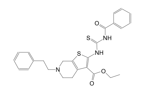 ethyl 2-{[(benzoylamino)carbothioyl]amino}-6-(2-phenylethyl)-4,5,6,7-tetrahydrothieno[2,3-c]pyridine-3-carboxylate