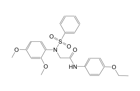 2-[2,4-dimethoxy(phenylsulfonyl)anilino]-N-(4-ethoxyphenyl)acetamide