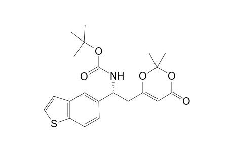 tert-Butyl (R)-(1-(benzo[b]thiophen-5-yl)-2-(2,2-dimethyl-4-oxo-4H-1,3-dioxin-6-yl)ethyl)carbamate