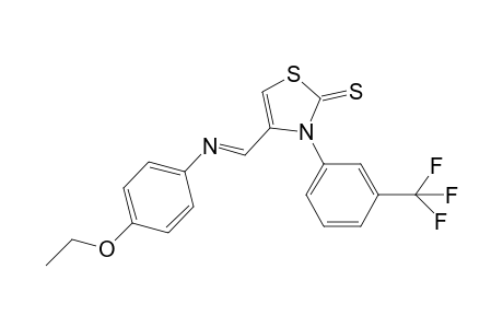 4-(4-Ethoxyphenyliminomethyl)-3-(3-trifluormethylphenyl)-2,3-dihydrothiazol-2-thione