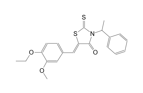 (5Z)-5-(4-ethoxy-3-methoxybenzylidene)-3-(1-phenylethyl)-2-thioxo-1,3-thiazolidin-4-one