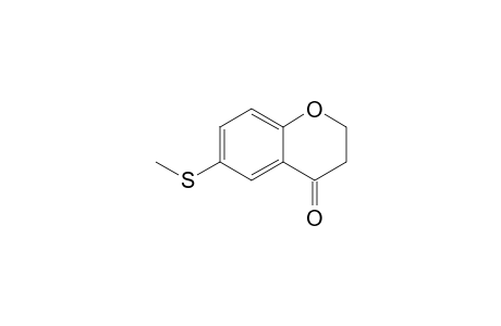 4H-1-benzopyran-4-one, 2,3-dihydro-6-(methylthio)-