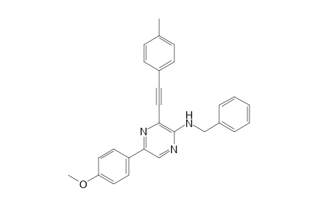 N-Benzyl-N-[3-(4-methylphenyl)ethynyl-5-(4-methoxyphenyl)]pyrazin-2-yl amine