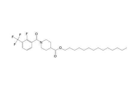 Isonipecotic acid, N-(2-fluoro-3-trifluoromethylbenzoyl)-, tetradecyl ester