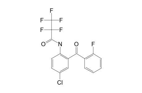 2-Amino-5-chloro-2'-fluorobenzophenone, N-pentafluoropropionyl-