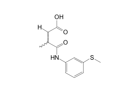 3-{[m-(methylthio)phenyl]carbamoyl]crotonic acid