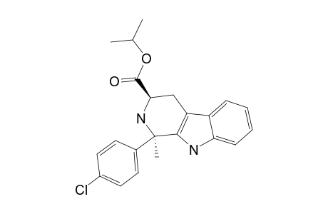 (1S,3S)-1-(4-CHLOROPHENYL)-3-ISOPROPOXYCARBONYL-1-METHYL-1,2,3,4-TETRAHYDRO-BETA-CARBOLINE