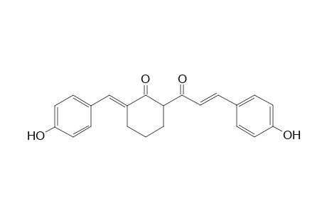 2-[(E)-3-(4-Hydroxyphenyl)acryloyl]-6-[1-(4-hydroxyphenyl)meth-(E)-ylidene]-cyclohexanone