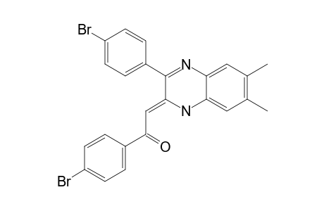 2-(PARA-BROMOBENZOYLMETHYLENE)-3-(PARA-BROMOPHENYL)-6,7-DIMETHYL-1H-QUINOXALINE