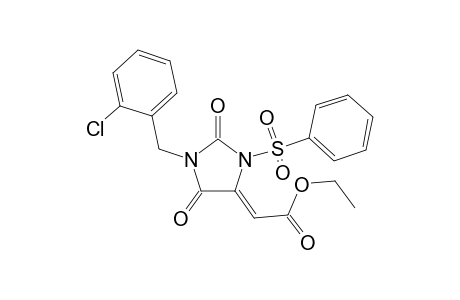 Ethyl (Z)-(1-(2-Chlorobenzyl)-2,5-dioxo-3-(phenylsulfonyl)imidazolidin-4-ylidene)acetate