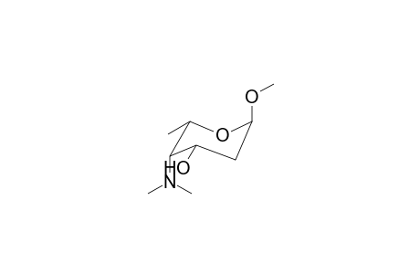 Methyl .alpha.-kedarosaminide (Methyl 4-(Dimethylamino)-2,6-dideoxy-L-lyxo-hexopyranoside)