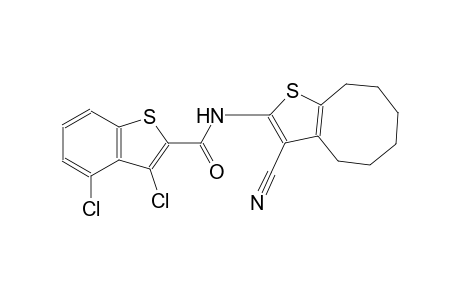 3,4-dichloro-N-(3-cyano-4,5,6,7,8,9-hexahydrocycloocta[b]thien-2-yl)-1-benzothiophene-2-carboxamide