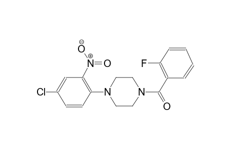piperazine, 1-(4-chloro-2-nitrophenyl)-4-(2-fluorobenzoyl)-