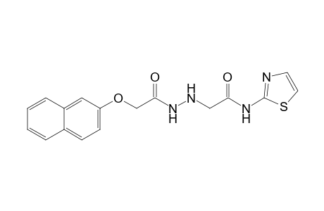 2-{2-[(Naphthalen-2-yloxy)acetyl]hydrazinyl}-N-(1,3-thiazol-2-yl)acetamide