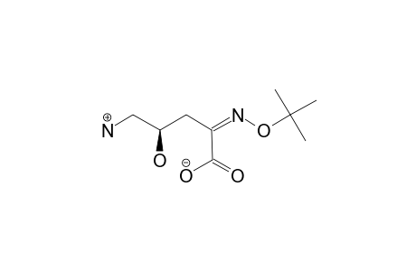 (Z)-(4R)-5-AMINO-2-(TERT.-BUTOXYIMINO)-4-HYDROXYPENTANOIC-ACID