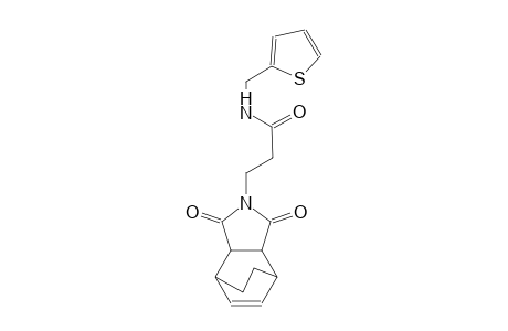 3-(1,3-dioxo-3a,4,7,7a-tetrahydro-1H-4,7-ethanoisoindol-2(3H)-yl)-N-(thiophen-2-ylmethyl)propanamide