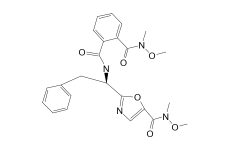 N-METHOXY-2-(1-[[2-(N-METHOXY-N-METHYLCARBAMOYL)-BENZOYL]-AMINO]-2-PHENYLETHYL)-N-METHYLOXAZOLE-5-CARBOXAMIDE;N-METHOXY-N'-[1-[5-(N''-METHOXY-N''-ME