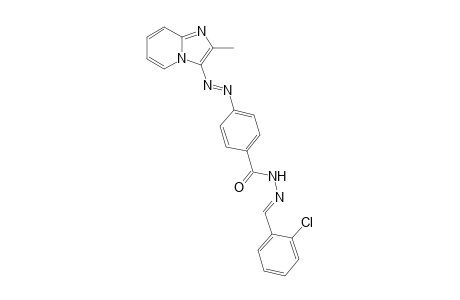 4-[(2"-Methylimidazo[1,2-a]pyridine-3"-yl)azo]benzoic acid-(2'-chlorophenyl)-meth-(E)-ylidene-hydrazide