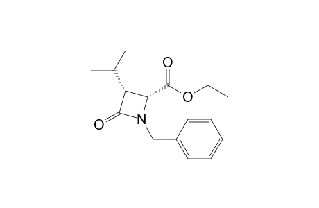 cis-1-Benzyl-4-ethoxycarbonyl-3-isopropyl-2-azetidinone