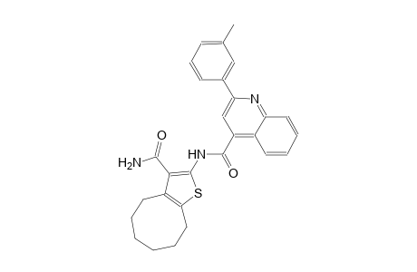 N-[3-(aminocarbonyl)-4,5,6,7,8,9-hexahydrocycloocta[b]thien-2-yl]-2-(3-methylphenyl)-4-quinolinecarboxamide