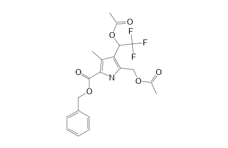 BENZYL-5-ACETOXYMETHYL-4-(1-ACETOXY-2,2,2-TRIFLUOROETHYL)-3-METHYLPYRROLE-2-CARBOXYLATE