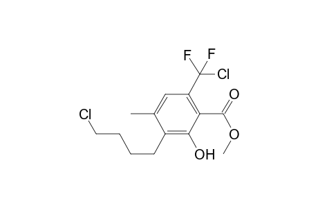 Methyl 6-[Chloro(difluoro)methyl]-3-(4-chlorobutyl)-2-hydroxy-4-methylbenzoate