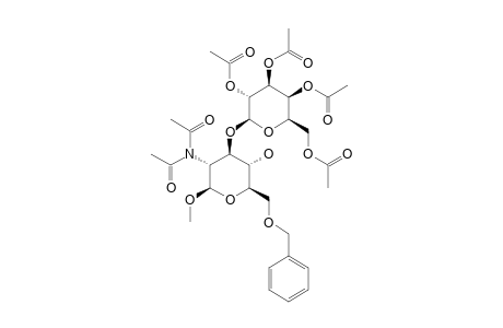 METHYL-2-(ACETYLACETAMIDO)-3-O-(2,3,4,6-TETRA-O-ACETYL-BETA-D-GALACTOPYRANOSYL)-6-O-BENZYL-2-DEOXY-BETA-D-GLUCOPYRANOSIDE