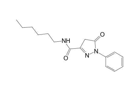 n-Hexyl-1-phenyl-2-pyrazolin-5-one-3-carbox-amide