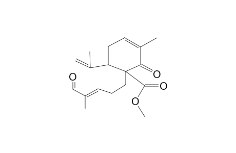 Methyl (+)-(6S,1R)-6-Isopropenyl-3-methyl-1-[4'-methyl-5'-oxo-(E)-pent-3-enyl]-2-oxocyclohex-3-enecarboxylate