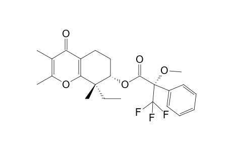 (7S,8S)-8-Ethyl-3,4,8-trimethyl-4-oxo-2-oxabicyclo[4.4.0]octan-7-ol (S)-MTPA ester