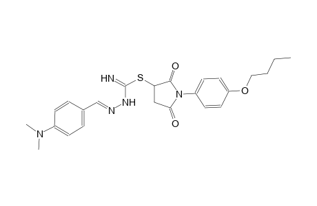 pyrrolidine, 1-(4-butoxyphenyl)-3-[[[(2E)-2-[[4-(dimethylamino)phenyl]methylene]hydrazino]iminomethyl]thio]-2,5-dioxo-