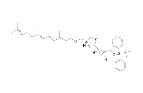 (4R)-2-[(1'R,2'S)-1',2'-METHANO-3'-(TERT.-BUTYLDIMETHYLSILYLOXY)-PROPYL]-4R-FARNESYLOXYMETHYL-4,5-DIHYDROTHIAZOLE