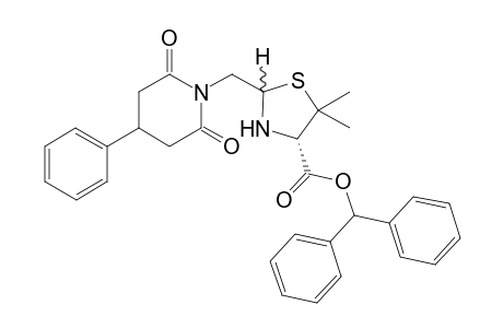 Diphenylmethyl 2-[N,N-(3'-phenyl-1',5'-pentanedioyl)aminomethyl]-5,5-dimethyl-(1,3)-thiazolidine-4-carboxylate