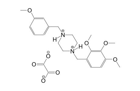 1-(3-methoxybenzyl)-4-(2,3,4-trimethoxybenzyl)piperazinediium oxalate