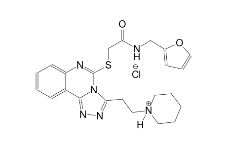 piperidinium, 1-[2-[5-[[2-[(2-furanylmethyl)amino]-2-oxoethyl]thio][1,2,4]triazolo[4,3-c]quinazolin-3-yl]ethyl]-, chloride