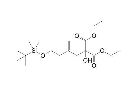 Diethyl 2-[4-(tert-Butyldimethylsilyloxy)-2-methylenebutyl]-2-hydroxymalonate