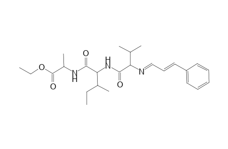L-Alanine, N-[N-[N-(3-phenyl-2-propenylidene)-L-valyl]-L-isoleucyl]-, ethyl ester